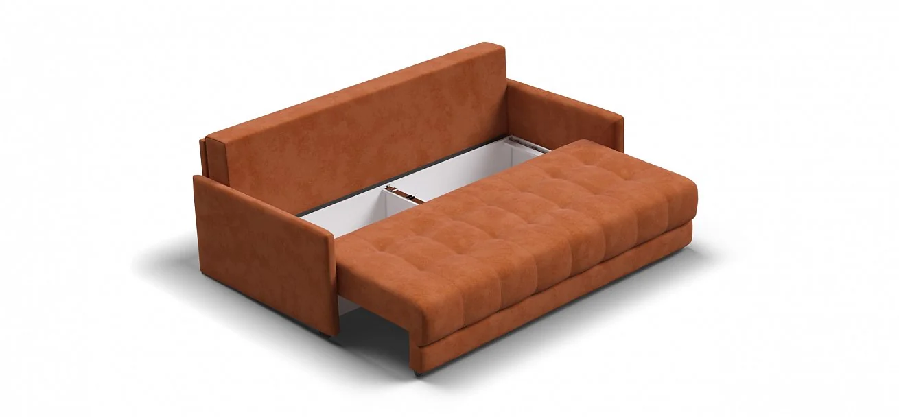 Диван Босс Про Лофт Велюр Алькантара оранж