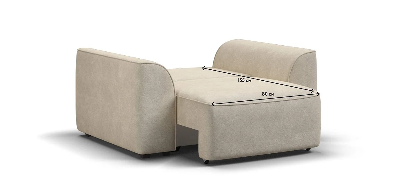 Кресло Кинг Модуль Велюр Реал бежевый