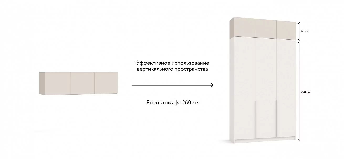 Антресоль 135 3Д Кашемир