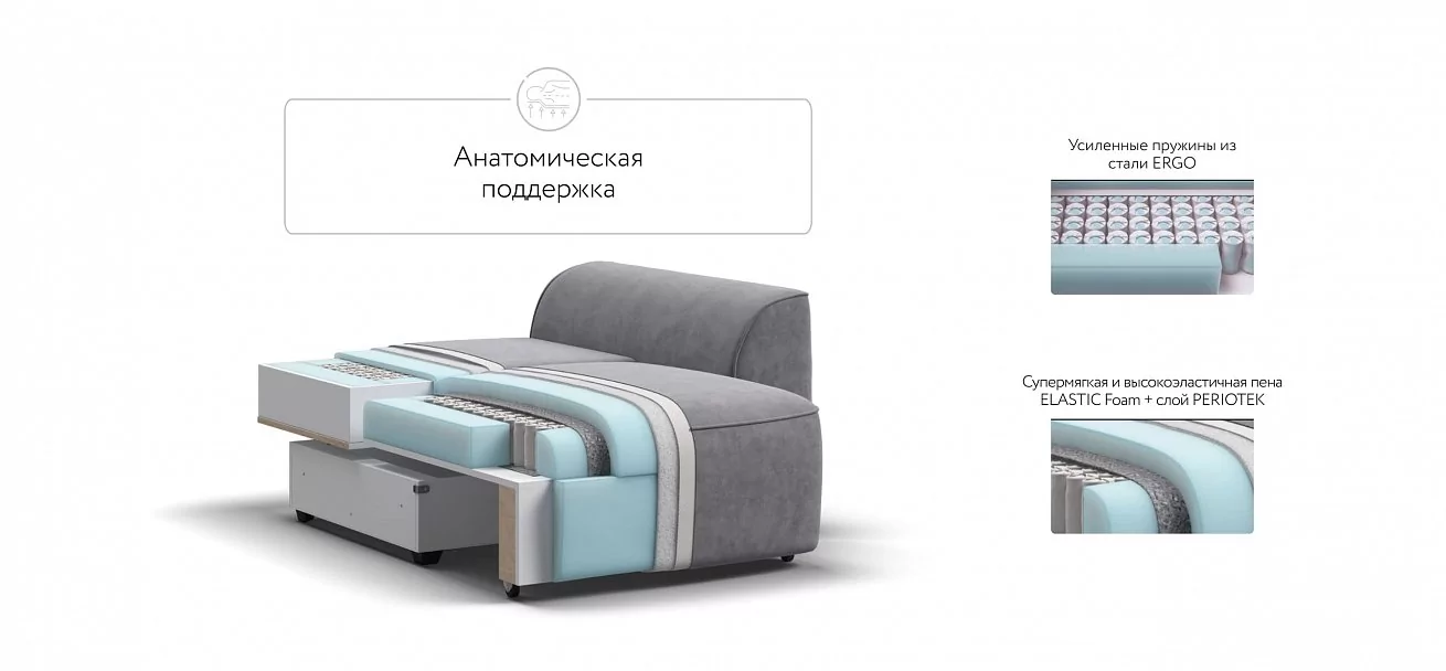 Кресло Кинг Модуль Велюр Роял агат